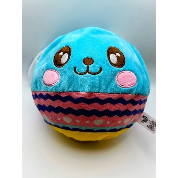 Eolo Lil' Biggie Bouncerz Easter Blue Bunny Inflatable Plush Toy BEAS002-BB 8" - Picture 2 of 10